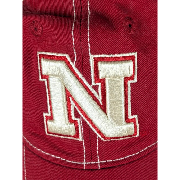 Nebraska Cornhuskers Adidas Women's Red Lace Adjustable Hat Cap NEW - Picture 2 of 8